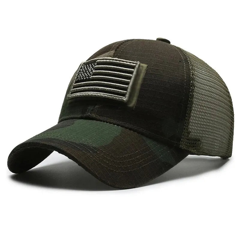 BASEBALL CAP/ MESH /BREATHEABLE /FLAG