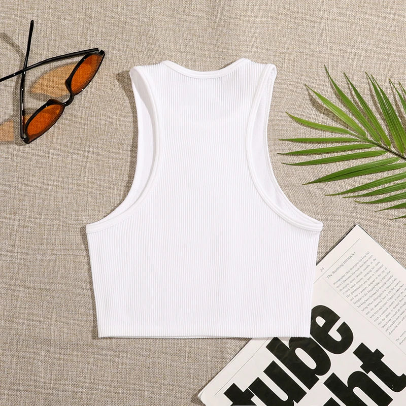 Womens Sports Crop Top Seamless