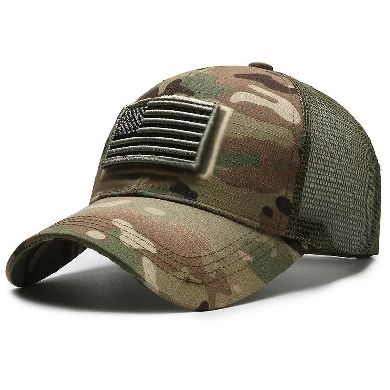 BASEBALL CAP/ MESH /BREATHEABLE /FLAG