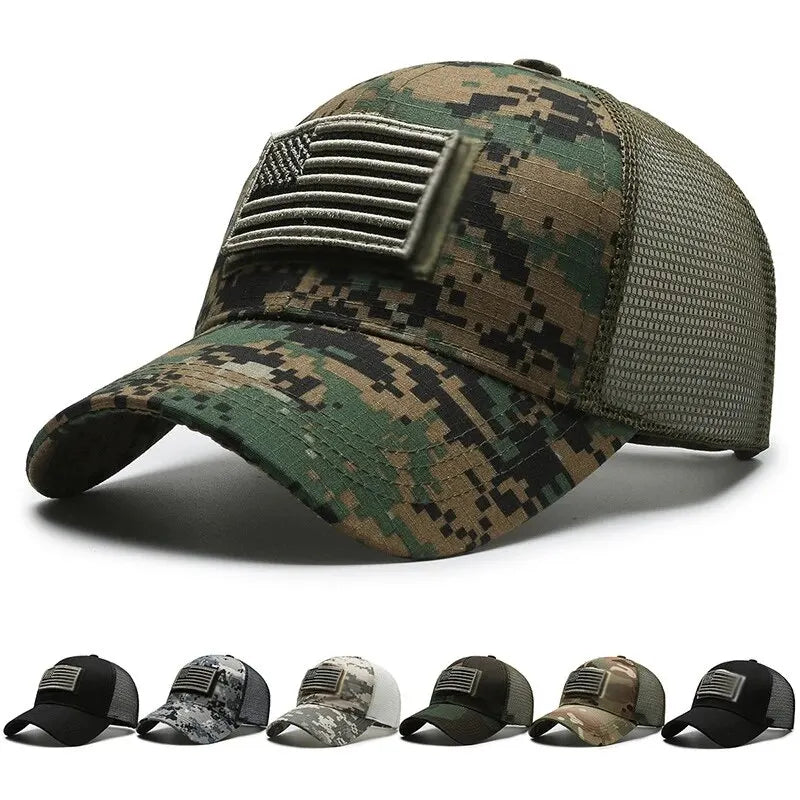 BASEBALL CAP/ MESH /BREATHEABLE /FLAG