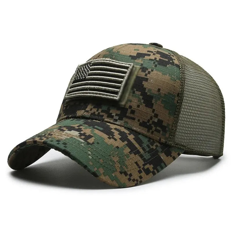 BASEBALL CAP/ MESH /BREATHEABLE /FLAG