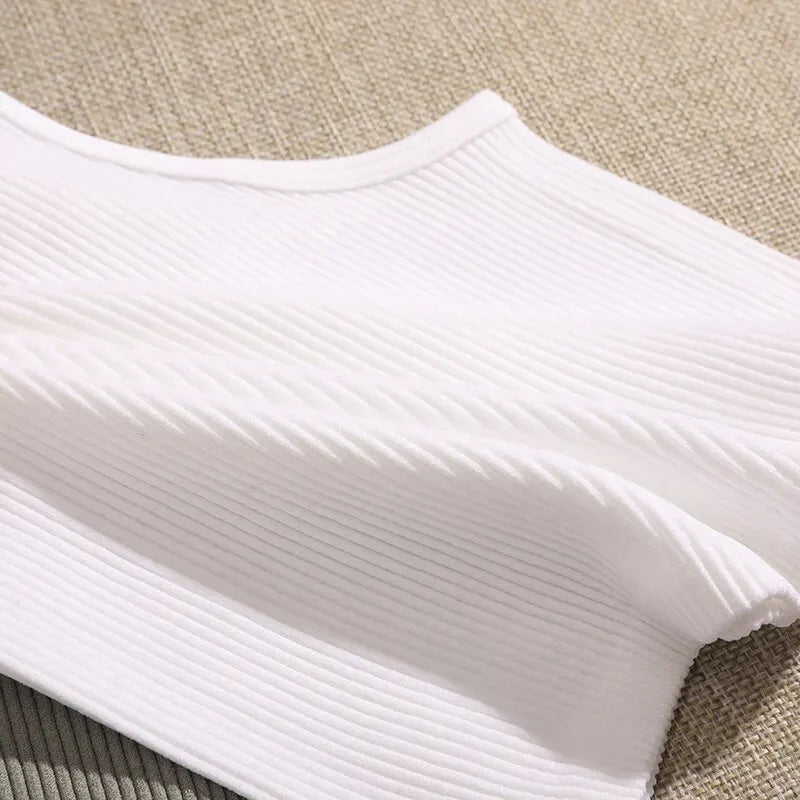 Womens Sports Crop Top Seamless