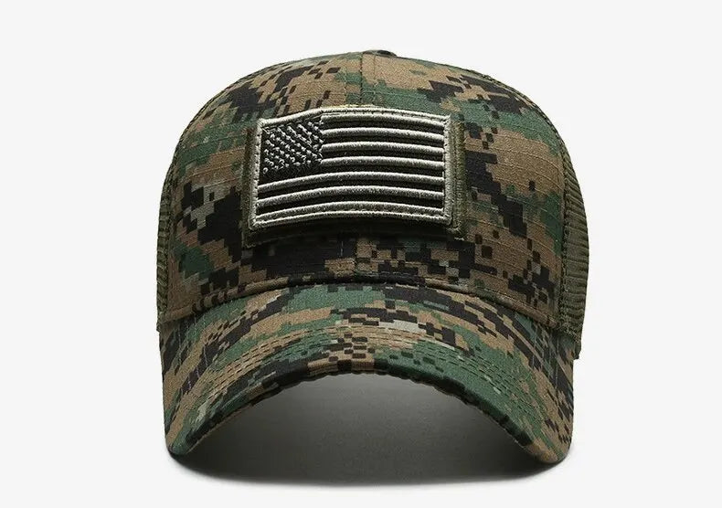 BASEBALL CAP/ MESH /BREATHEABLE /FLAG
