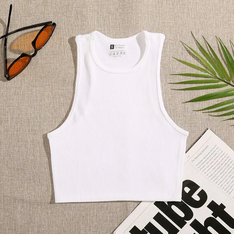 Womens Sports Crop Top Seamless