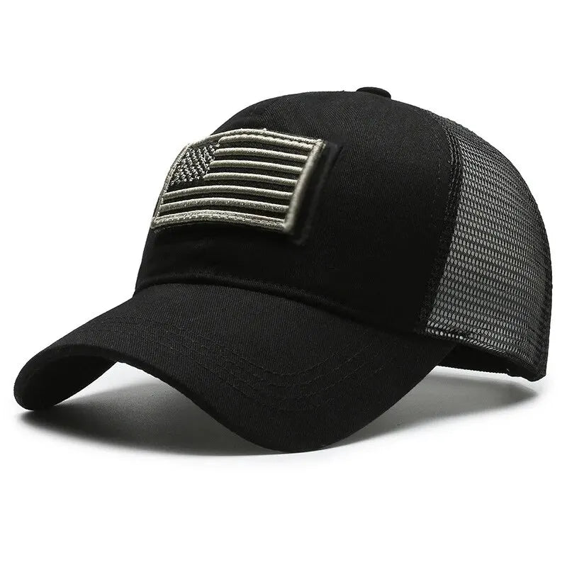 BASEBALL CAP/ MESH /BREATHEABLE /FLAG